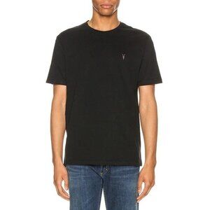 ALLSAINTS Men's Medium Black Brace Tonic Crew Tee Casual Designer